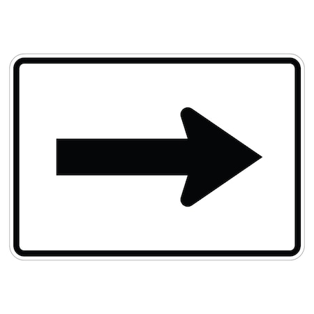 Sign Solutions Usa Traffic Sign, 21 in Width, Aluminum Sign, Horizontal Rectangle DUS12HWT2115M6-1