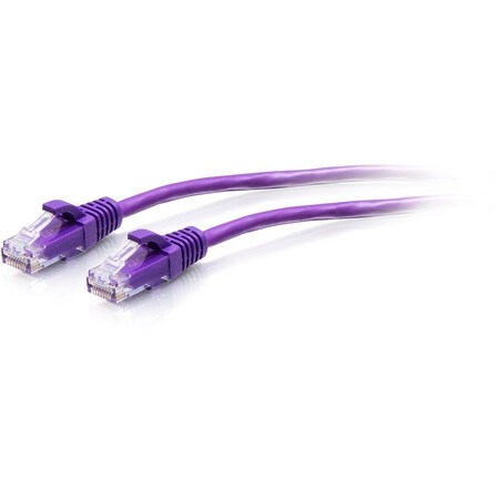 C2G 15FT/4.5M CAT6A SLIM PATCH 28AWG PURPLE C2G30193