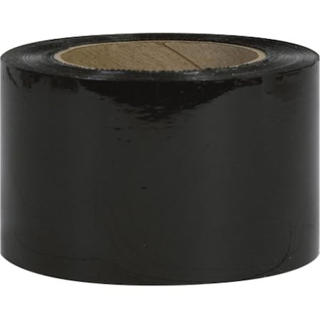 Partners Brand Bundling Stretch Film, 3x80 Gx1000ft, PK18, 3" W x 1000 ft. L, 80 ga., Cast Style, Black TNB303BLACK