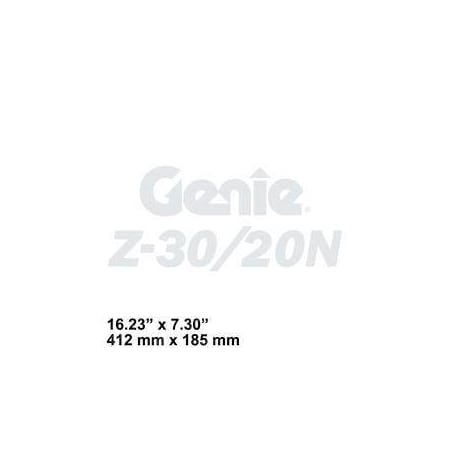 Genie REPLACEMENT DECAL COSM 62929