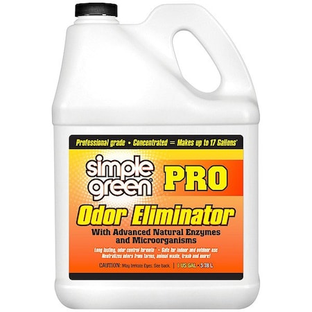 Simple Green Odor Eliminator, 1 gal Bottle, Turquoise 710100401128