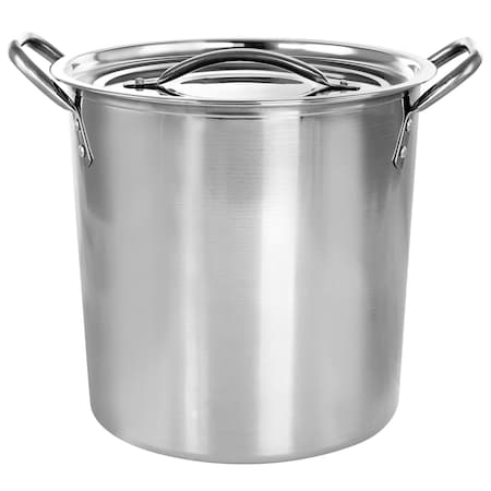 Gibson Everyday Whittington 8 Quart Stainless Steel Stock Pot with Lid 96259.01
