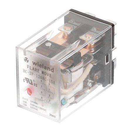 Captive-Aire Ice Cube Relay, 1 9/16 in L, Plastic 34.110.0184.0