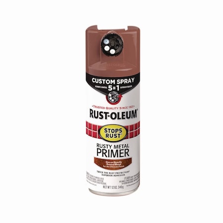 Rust-Oleum Stops Rust 5-in-1 Spray Paint, Rusty Metal, 12 oz Aerosol Can 384755