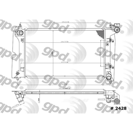 Global Parts Distributors Radiator 2428C