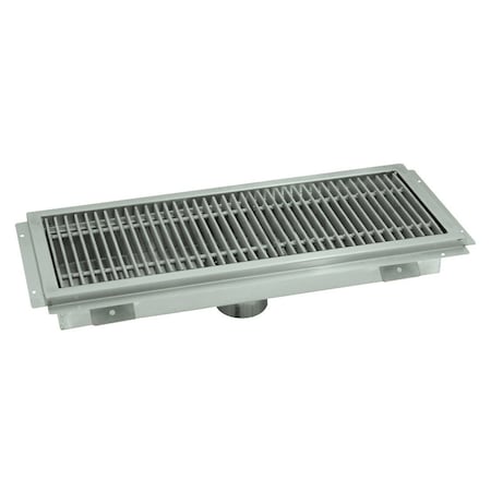 Advance Tabco Floor Trough 24 in.W x 18 in.D x 4 in. deep 14 gauge 304 stainless steel FTG-1824
