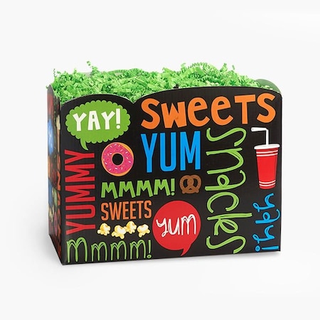 Nashville Wraps Snack Attack Basket Box, Large 10.25x6x7.5, 6PK SNKL