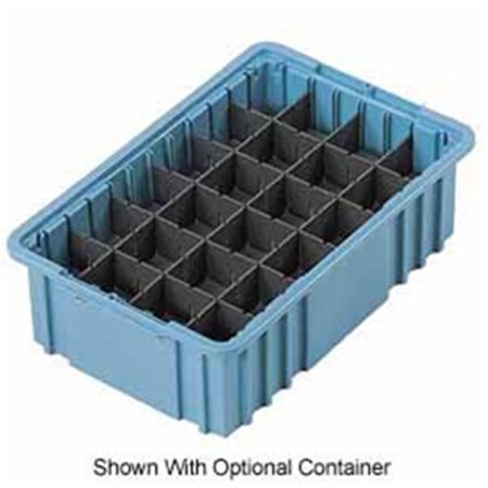 Lewisbins 6.38 in. Short Divider, Gray DV1070