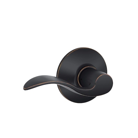 Schlage Accent Aged Bronze Passage Lever 1 3/4 in. F10VACC716