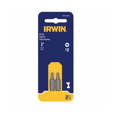 Irwin 2PC 1 No2 SQ Screw Bit IWAF21SQ22
