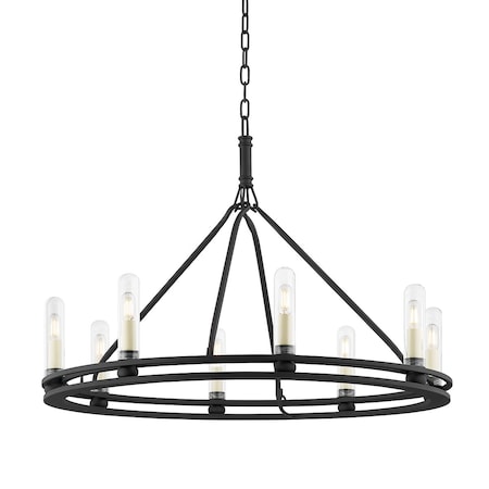 Troy Lighting Sutton 8 Light Exterior 32 In. Textured Black F6233-TBK