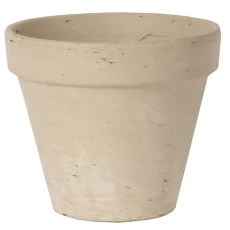 Border Concepts 805561 Pot, 7-3/4 in Dia, 6-3/4 in H, Granite Clay, Terracotta 805561B