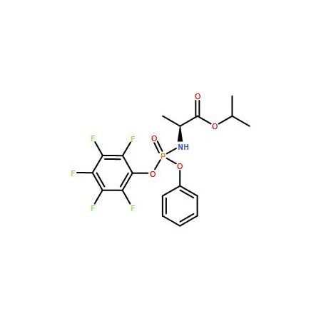 Ak Scientific N-[(S)-(2, 3, 4, 5, 6-Pentafluorophenoxy)phenoxyphosphinyl]-L-alanine 1-methylethyl ester (5g), CAS 133 3895AH-5g