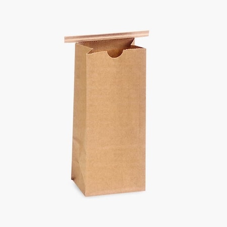 Nashville Wraps 1000 1 lb Kraft Tin Tie Coffee Bags4-1/4x2-1/2x10-1/2, 1000PK 300952