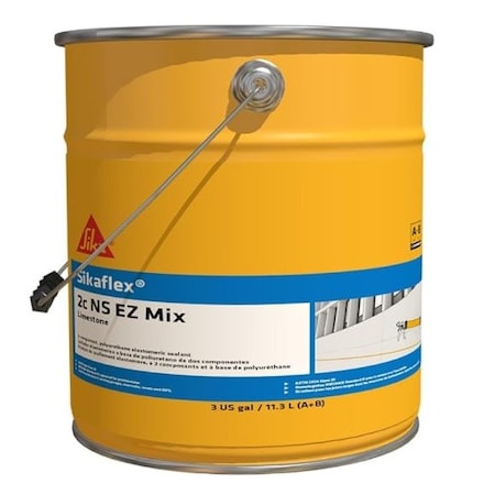 Sika Sikaflex 2C NS EZ Mix+ 2-Part Polyurethane Elastomeric Class 50 Sealant Limestone 3 Gallon 597472