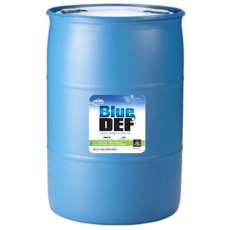 Peak Diesel Exhaust Fluid, Blue DEF, Drum, 55 Gal, API/ISO-22241-1 DEF001