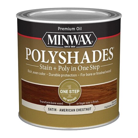 Minwax Wood Stain, 0.5 pt, American Chestnut 213754444