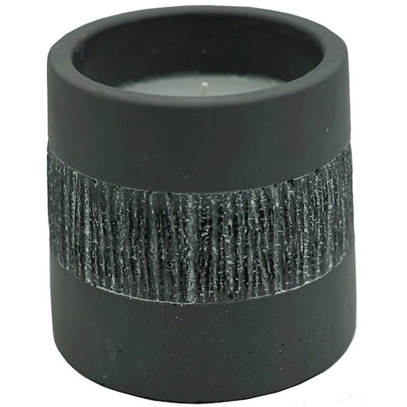 Seasonal Trends Citronella Candle, Cylinder, Gray, 36 to 40 hr Burn Time, 30 oz Resin and 15 oz Wax Resin Cup Y1278