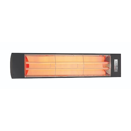 Eurofase SS 39in Dual Element 4000W 277V Heater, Black, Standard Decor Plate EF40277B