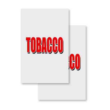 Signmission Tobacco, Vinyl Decals Only 24 Inch x 36 Inch, Vinyl Decal, 2PK DSB-2436-2PACK-Tobacco