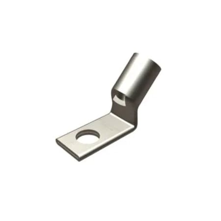 Burndy One-Hole Compression Lug, 6 AWG Max, #10 Stud, Standard Barrel, Copper, Blue YAV6CLTC10FX45