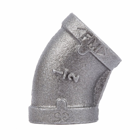 B & K Elbow 45 Deg Blk 1/2" 310E45-12