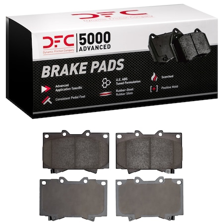 Dynamic Friction Co DFC 5000 Advanced Brake Pads - Ceramic 1551-0772-00