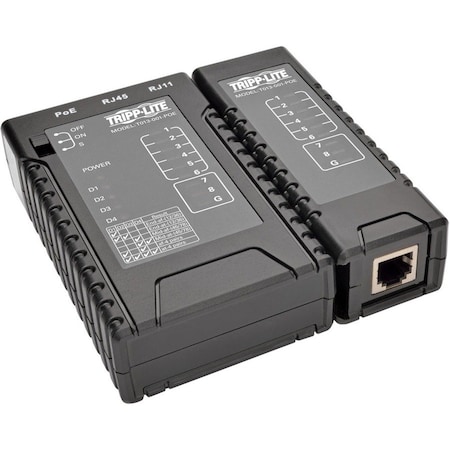 Tripp Lite Network Cable Continuity Tester RJ45/ 11 w/PoE Detect Cat5e/6/6a T013-001-POE
