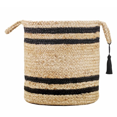 Homeroots 19" Tan Jute Basket 704902