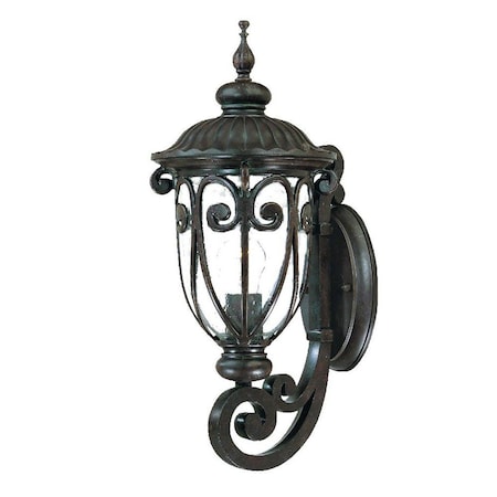 Homeroots Traditional Dark Brown Wall Sconce 398502