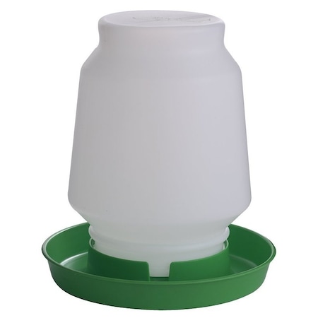 Little Giant Poultry Fount, 1 gal Capacity, Plastic, Lime Green, Screw-On Mounting 7506LIMEGREEN