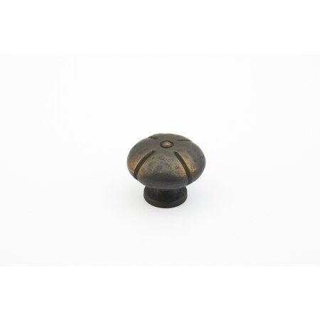 Schaub 1-3/8in Siena Round Cabinet Knob Ancient Bronze Finish 250-ABZ