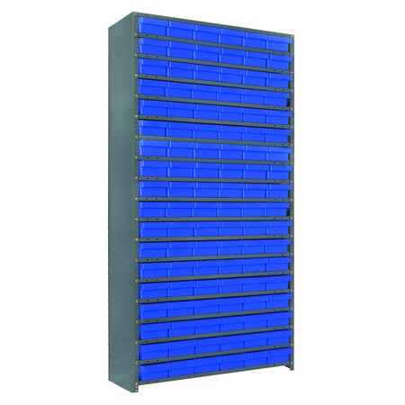 Quantum Storage Systems 15 SHELF CLOSED UNIT W/84 BINS CL1275-401601BL
