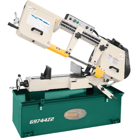 Grizzly 10" x 18" 1-1/2 HP Metal-Cutting Bandsaw G9744Z2