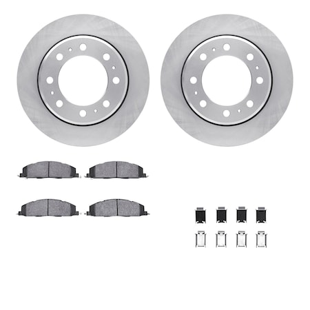 Dynamic Friction Co DFC Brake Rotor- Heavy Duty Brake Pad includes Hardware 6412-40070