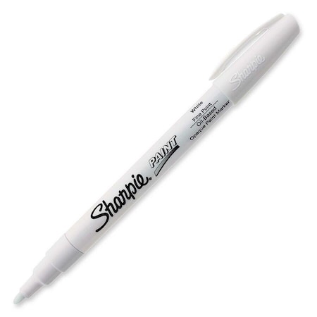 Sharpie Marker, SharpiePoint, Fine, White 37315