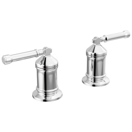 Delta Broderick 2 Handle Roman Tub Handle Kit-Lever In Lumicoat Stainless H596SS-PR