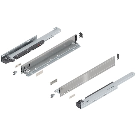 Blum 20in. N Height Legrabox Stainless Drawer Set, 125 Lbs Weight Rating 770N50S0I