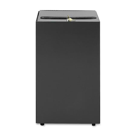 Witt Industries Square, Lockable Secure Document Container, Charcoal 28MSR-CB