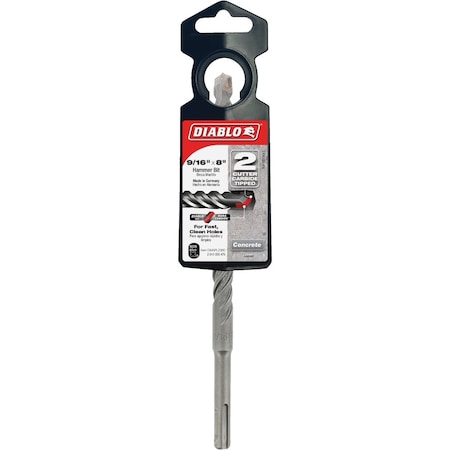 Diablo SDS-Plus 9/16'' x 8'' Carbide-Tipped Rotary Hammer Drill Bit DMAPL2360