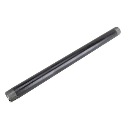 Prosource Pipe Nipple, 1-1/4 in, Male, Steel, SCH 40 Schedule, 24 in L BN 11/4X24-S
