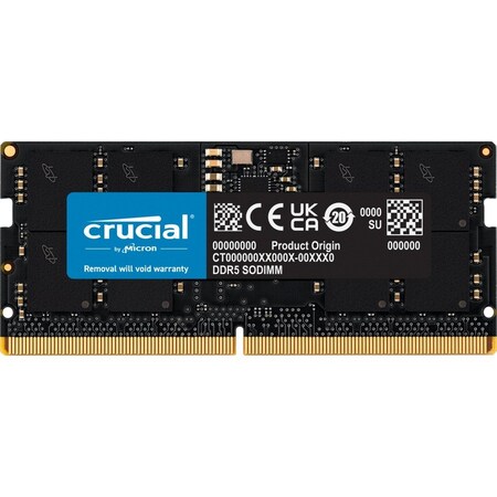 Micron CRUCIAL 16GB DDR5-4800 SODIMM CL40 16GBIT CT16G48C40S5