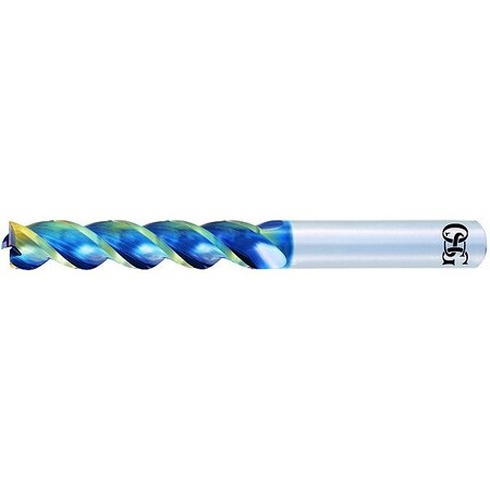 Osg Square End Mill, 0.375 in, Carbide 86300809