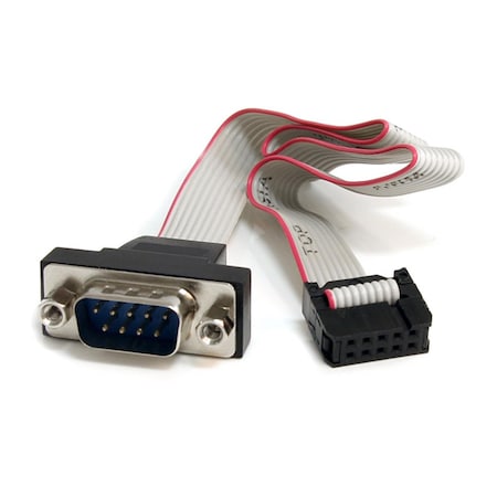 Dynamicfunction StarTech  16inch 9-Pin Serial Male to 10-Pin Motherboard Header Panel Mount Cable Retail DY706504