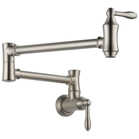Delta Traditional Wall Mount Pot Filler 1177LF-SS