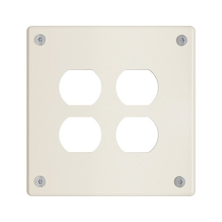 Legrand Wall Plate, 5.54" W, Steel, Ivory WSP02D1IVYPS