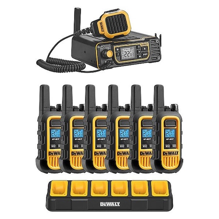 Dewalt 2-way Radio, PK6 DXFRS3090-BCH6