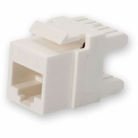 Add-On CAT6A UTP PUNCH DOWN KEYSTONE JACK DUAL IDC WITH CLEAR DUST CAP 180 DEGREE ADD-C6AUJK1D28CC-WE
