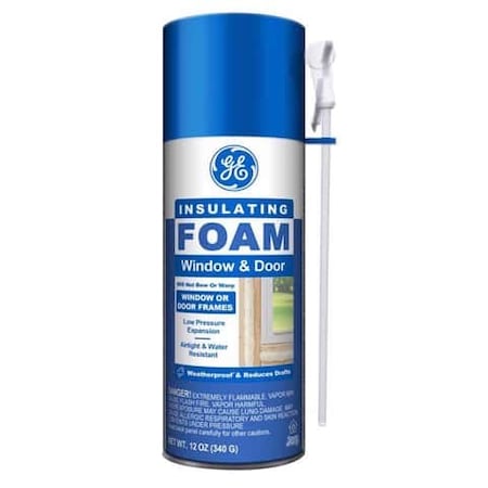 Ge White Foam Window and Door Insulating Sealant 12 oz 2805526