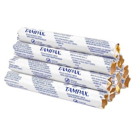 Tampax Hospeco Tampons (500/Pack), Individually Wrapped in Vending Tube, 5in. T500